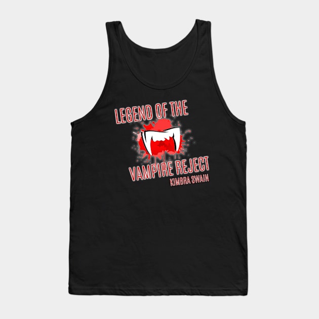 Legend of the Vampire Reject Logo Shirt Tank Top by KimbraSwain